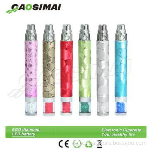 ego battery diamond battery LED ego battery fashion battery